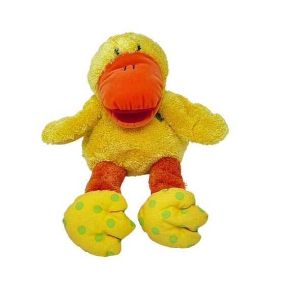 Gymboree 2004 Vintage Yellow Duck Hand Puppet Plush Stuffed Toy Plushie Baby Toy - Picture 1 of 12